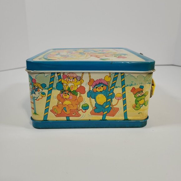 Vintage Aladdin Popples Metal Lunchbox  and Thermos Set 1986 - Picture 7 of 16